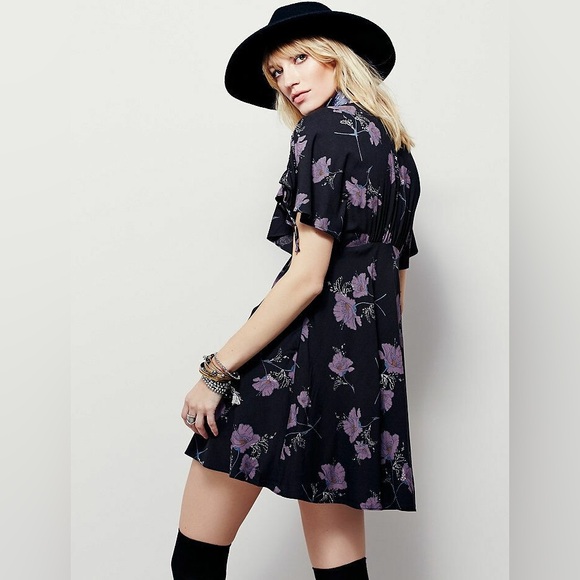 Free People 'Melanie' Floral Print Fit & Flare Dress Night Combo - Picture 2 of 14